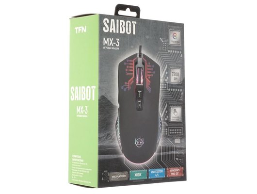 Мышь проводная игровая TFN Saibot MX-3